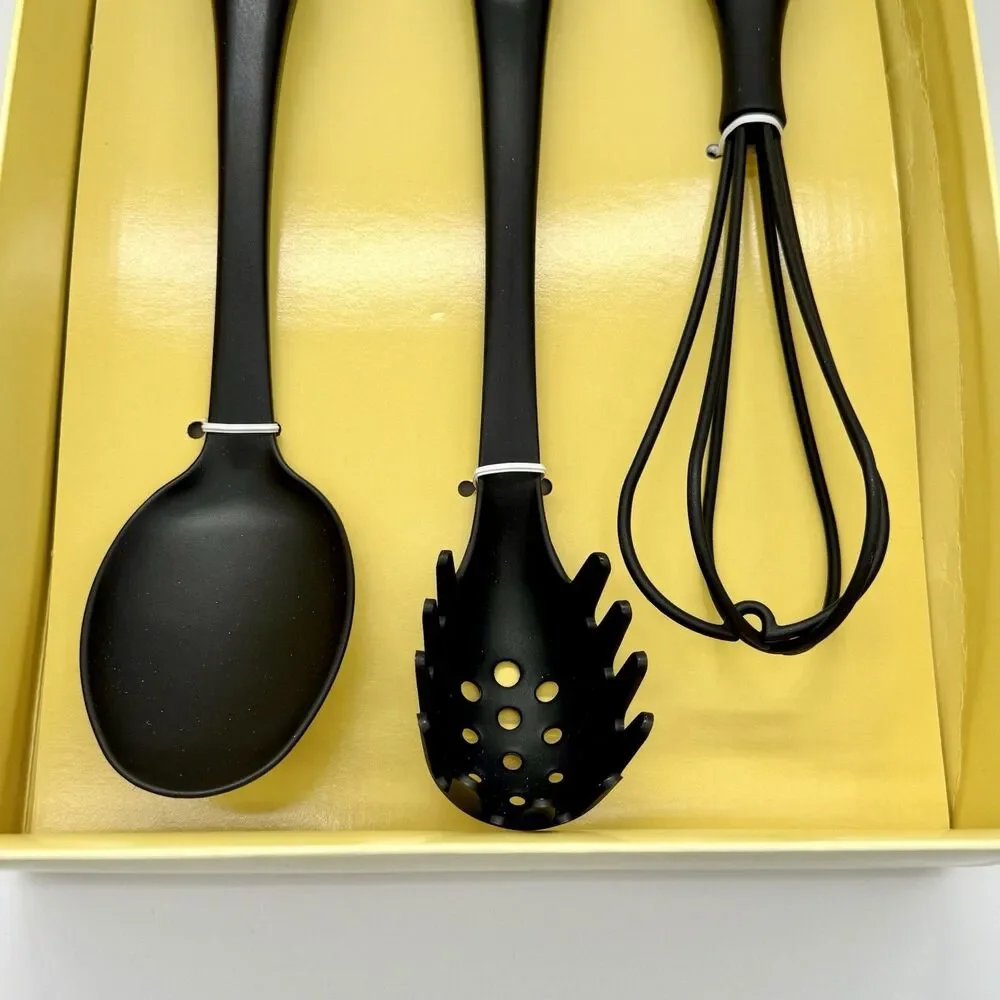 Emeril by All-Clad Black Nylon 3pc Kitchen Utensil Set - Soft-Touch Handles BAM!